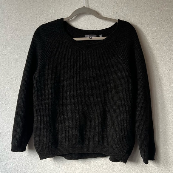 VINCE Wool Blend Scoop Neck Sweater - Picture 3 of 6